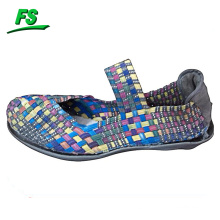 handmade elastic woven shoes